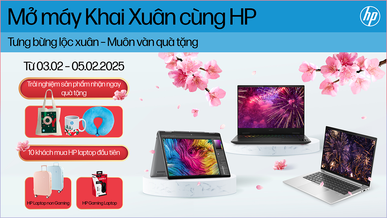 Mở máy khai xuân cùng HP, nhận ngàn quà tặng 