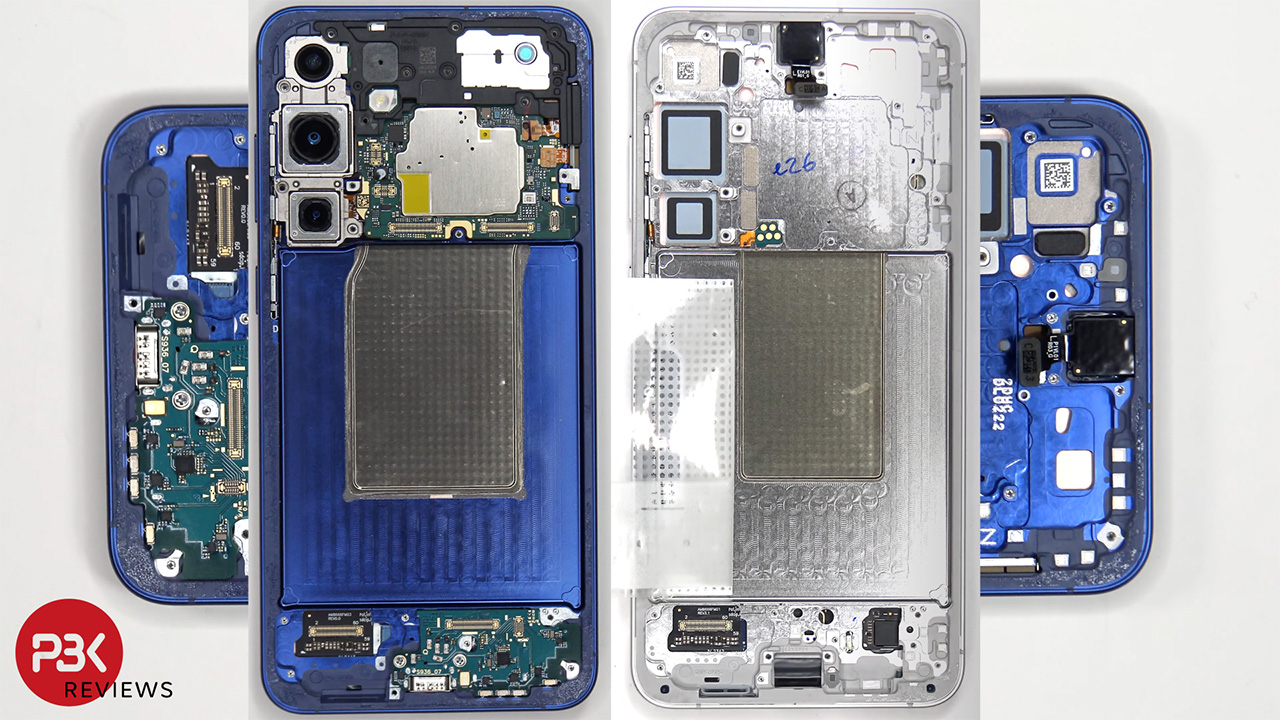 Lớp tản nhiệt trên Galaxy S25 Plus lớn hơn đôi chút so với thế hệ tiền nhiệm. Lớp tản nhiệt trên Galaxy S25 Plus lớn hơn đôi chút so với thế hệ tiền nhiệm.