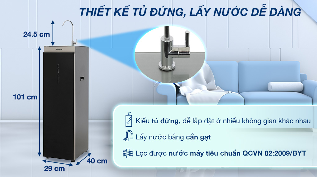 Máy lọc nước RO Kangaroo Sumire KG12NA 12 lõi