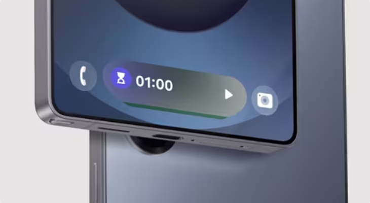 Now Bar là một thanh công cụ thông minh được tích hợp sâu vào giao diện của Galaxy S25