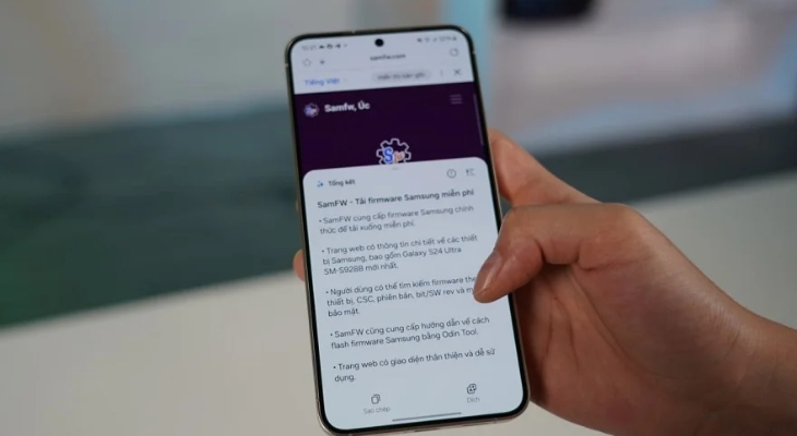 Tính năng tóm tắt trang web thông minh giúp người dùng tiết kiệm thời gian và công sức