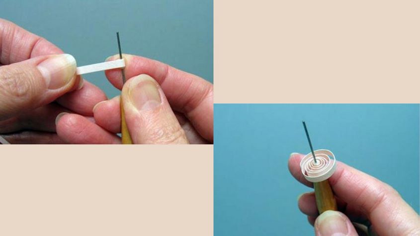 Cuốn dây thành 1 hình tròn quanh một que nhỏ cố định