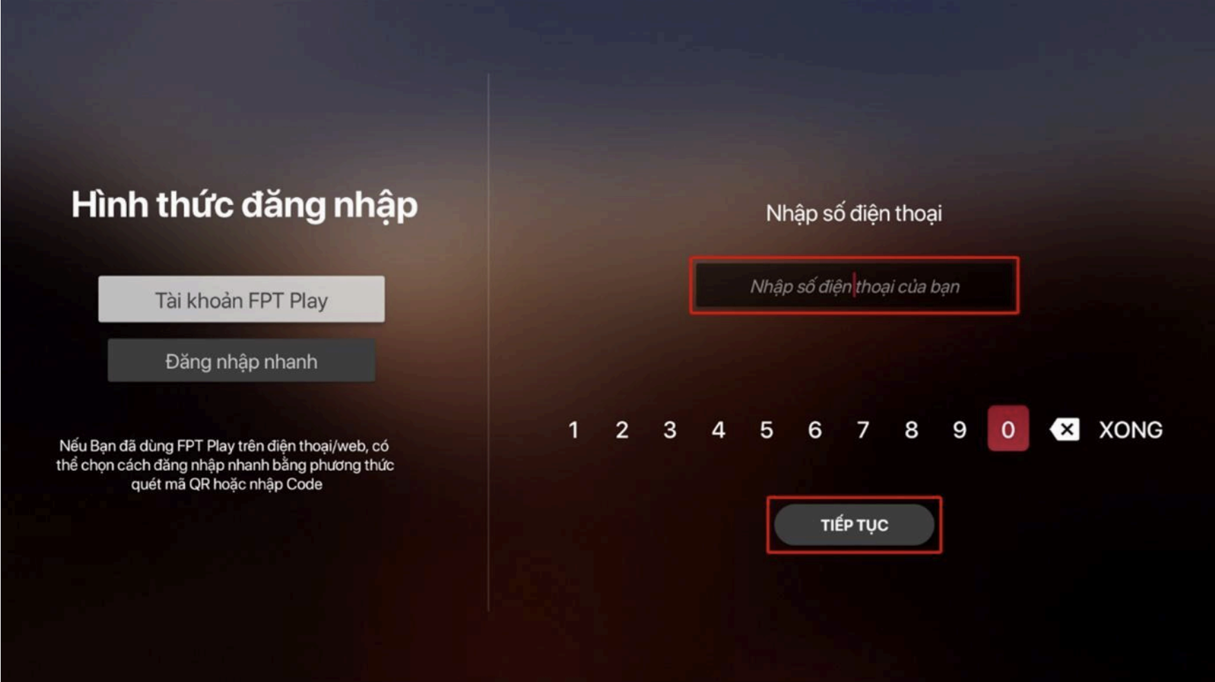 Nếu SĐT đã được tạo tài khoản, người dùng nhập mật khẩu để đăng nhập và nhận quà kích hoạt trực tiếp vào tài khoản. Nếu SĐT đã được tạo tài khoản, người dùng nhập mật khẩu để đăng nhập và nhận quà kích hoạt trực tiếp vào tài khoản.