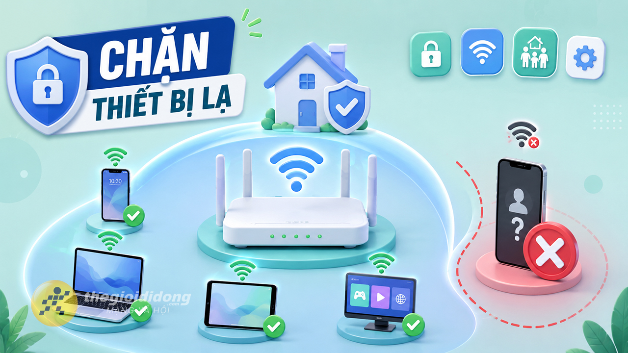 Cách chặn thiết bị kết nối WiFi nhà mình Cách chặn thiết bị kết nối WiFi nhà mình