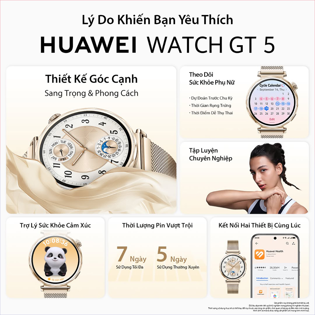 Hotsale mở bán Huawei Watch GT5 phiên bản dây Milanese hoàn toàn mới, giảm 1 triệu + tựng Huawei Band 9