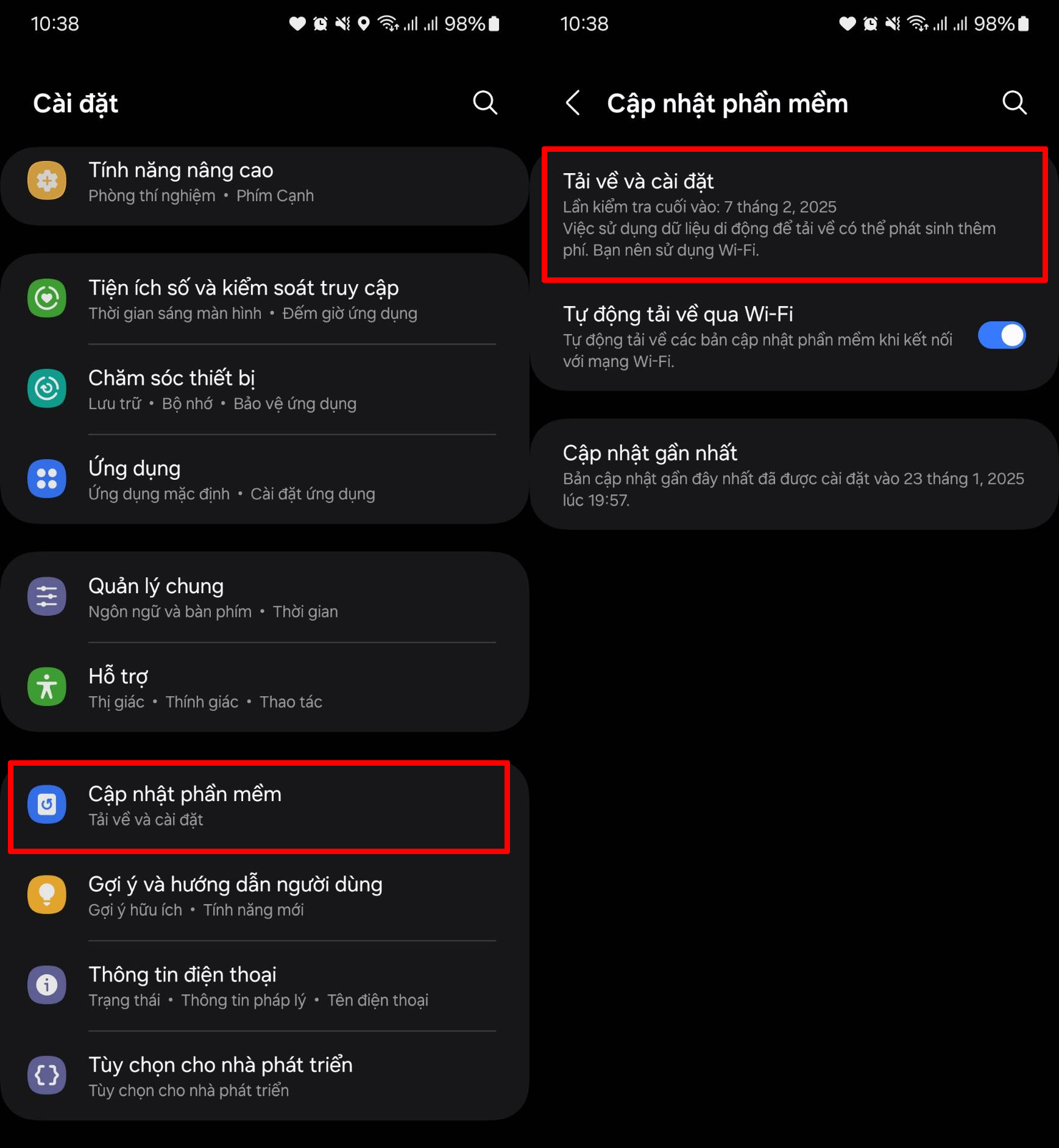 Cách cập nhật One UI 7.0