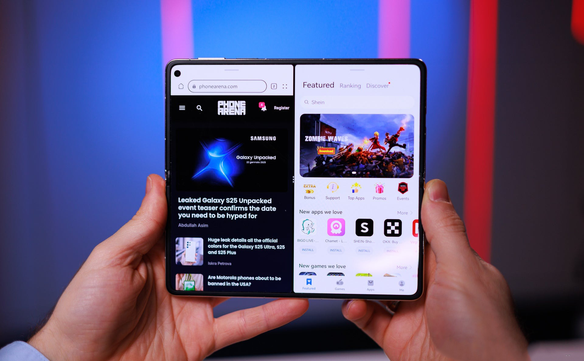 HUAWEI Mate X6 chạy giao điện EMUI 15 dựa trên Adnroid 15 và không được cài sẵn trên dịch vụ của Google. Nguồn: PhoneArena.