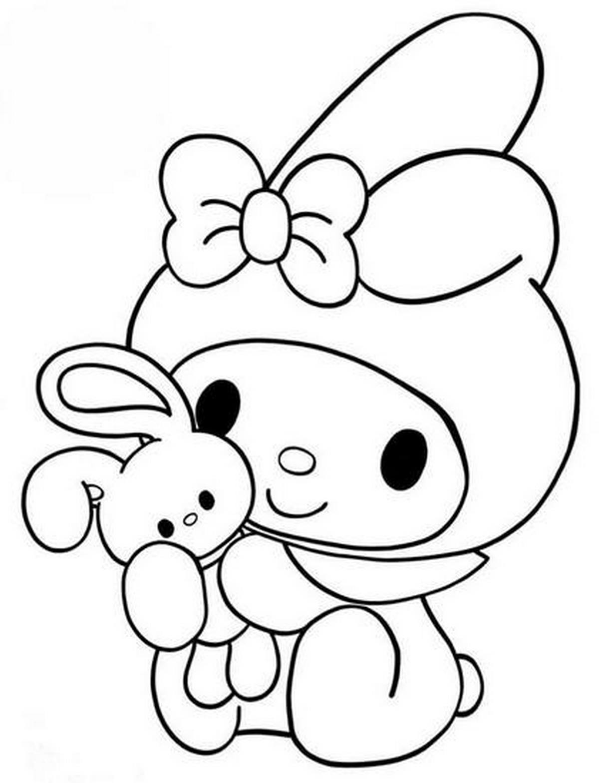 Tranh tô màu Medoly vui nhộn số 1 Tranh tô màu Medoly vui nhộn số 1