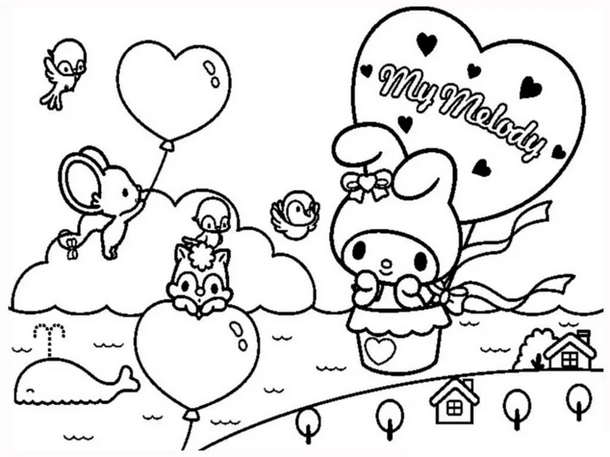 Tranh tô màu Medoly vui nhộn số 30 Tranh tô màu Medoly vui nhộn số 30