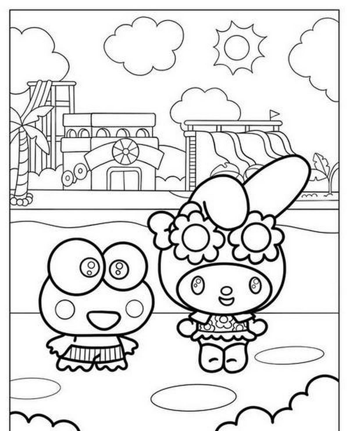 Tranh tô màu Medoly vui nhộn số 23 Tranh tô màu Medoly vui nhộn số 23