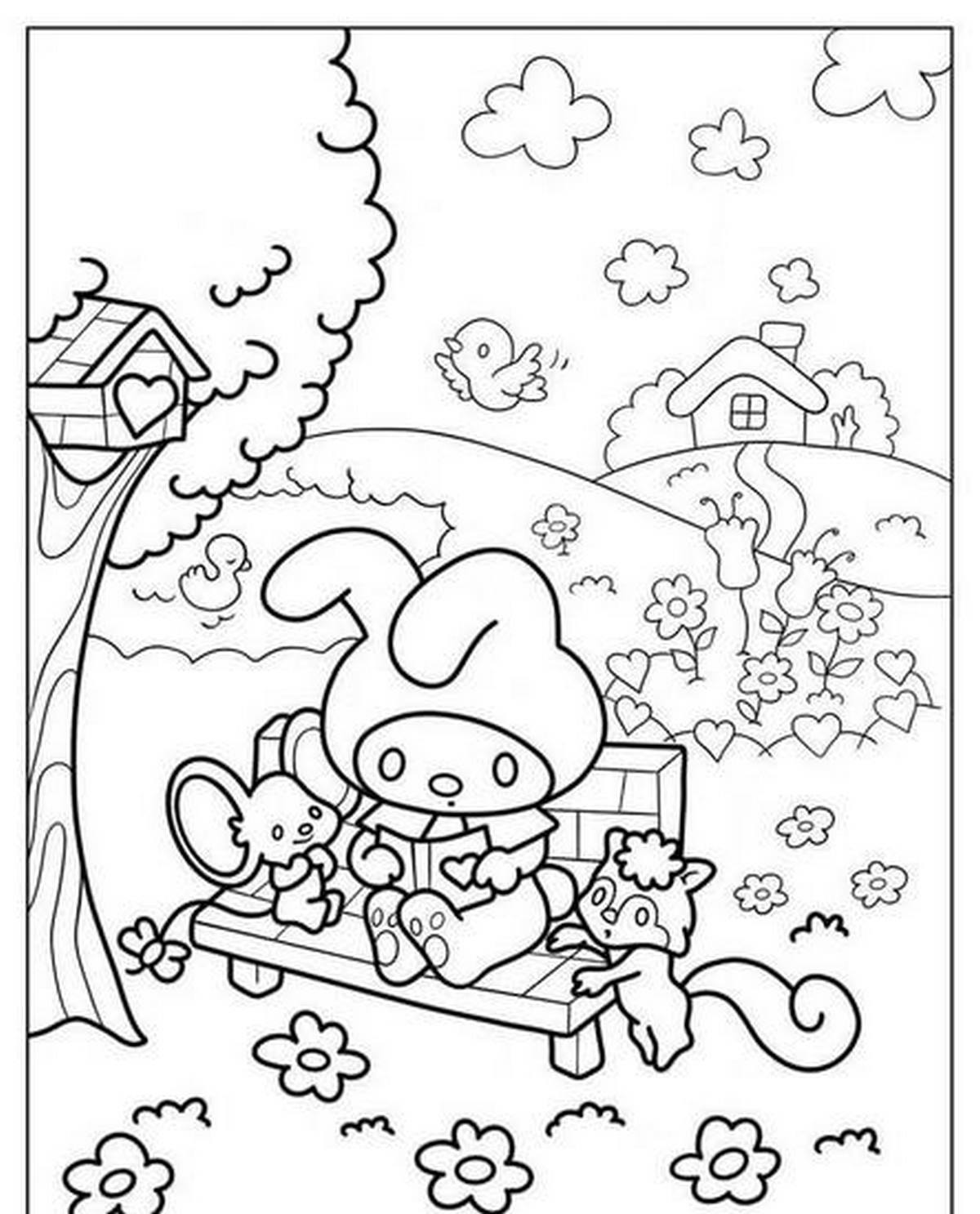 Tranh tô màu Medoly vui nhộn số 41 Tranh tô màu Medoly vui nhộn số 41