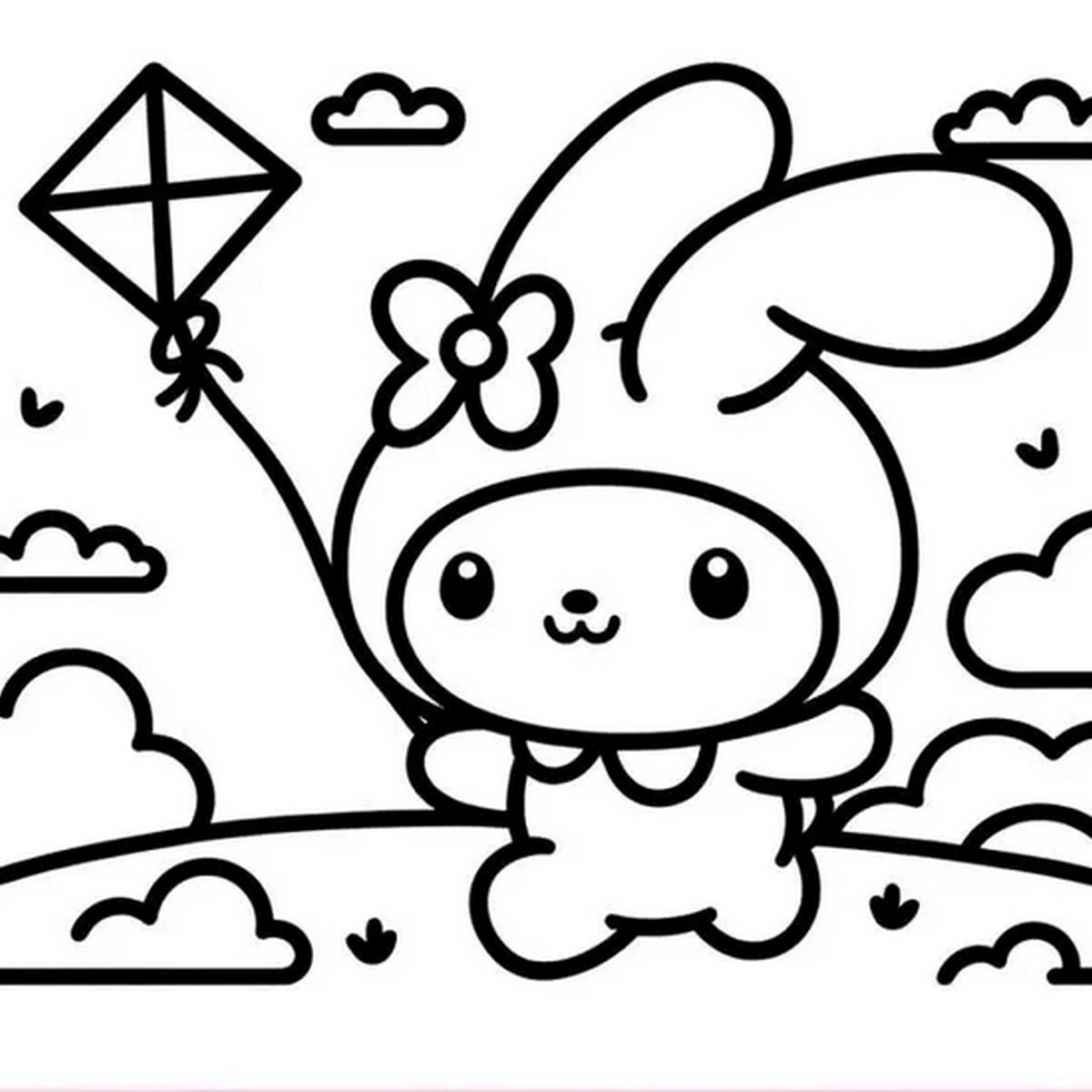 Tranh tô màu Medoly đáng yêu số 1 Tranh tô màu Medoly đáng yêu số 1