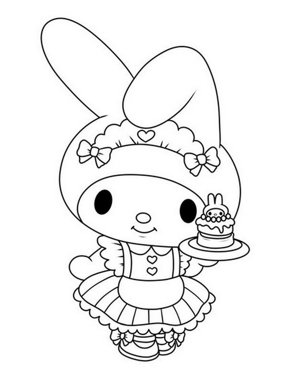 Tranh tô màu Medoly đáng yêu số 6 Tranh tô màu Medoly đáng yêu số 6