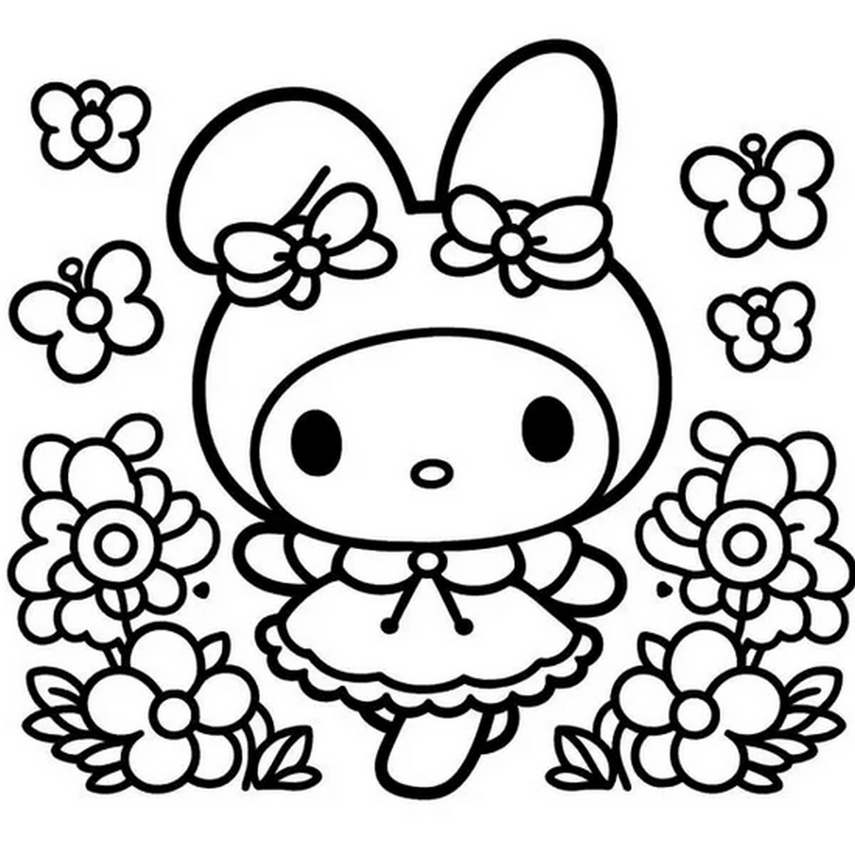 Tranh tô màu Medoly đáng yêu số 17 Tranh tô màu Medoly đáng yêu số 17