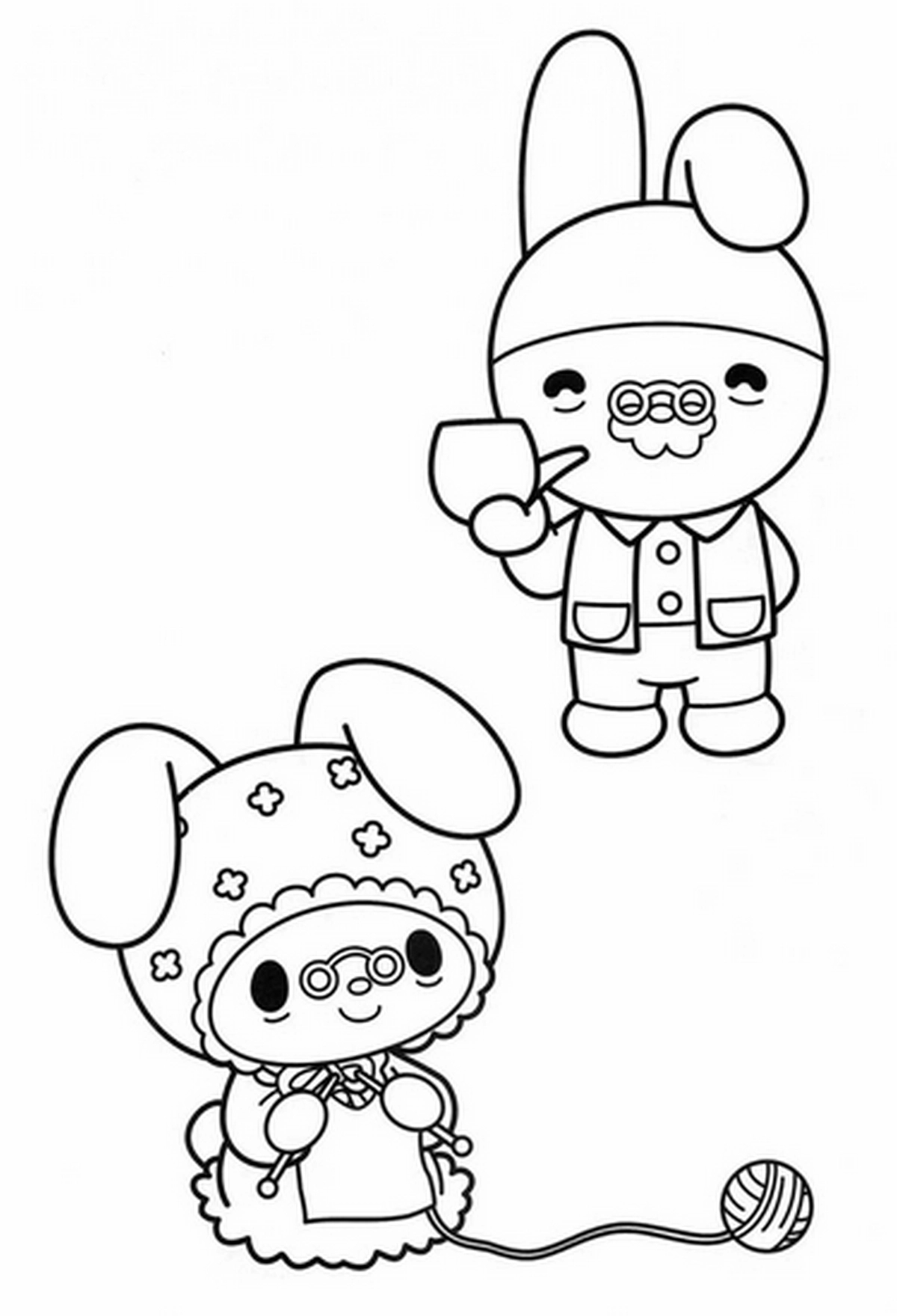 Tranh tô màu Medoly đáng yêu số 21 Tranh tô màu Medoly đáng yêu số 21