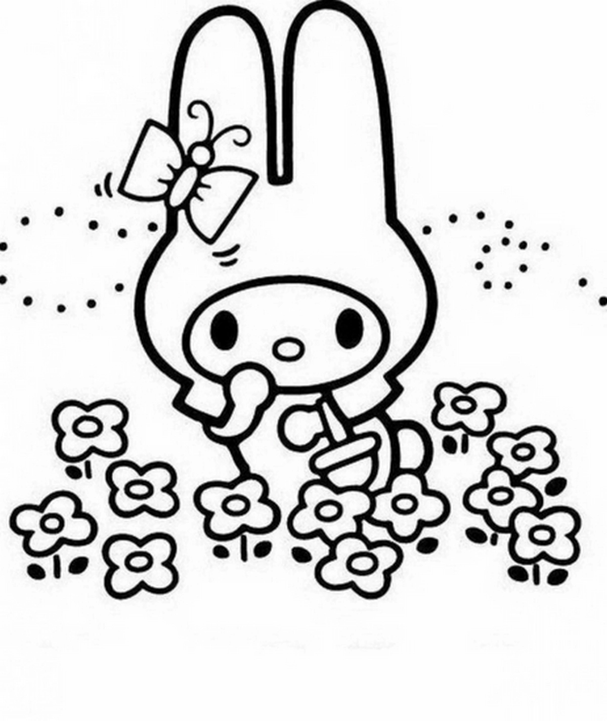 Tranh tô màu Medoly đáng yêu số 23 Tranh tô màu Medoly đáng yêu số 23