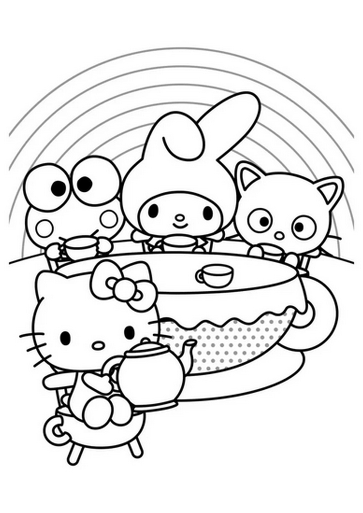 Tranh tô màu Medoly vui nhộn số 44 Tranh tô màu Medoly vui nhộn số 44