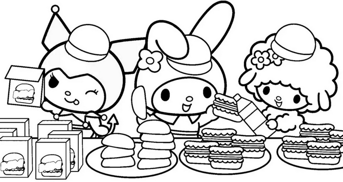 Tranh tô màu Medoly vui nhộn số 46 Tranh tô màu Medoly vui nhộn số 46