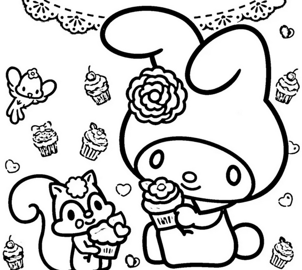 Tranh tô màu Medoly vui nhộn số 47 Tranh tô màu Medoly vui nhộn số 47