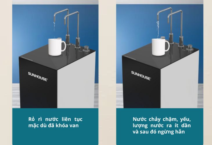 Cần phân biệt đúng tính trạng máy lọc nước bị rỉ nước  để có hướng xử lý phù hợp, hiệu quả
