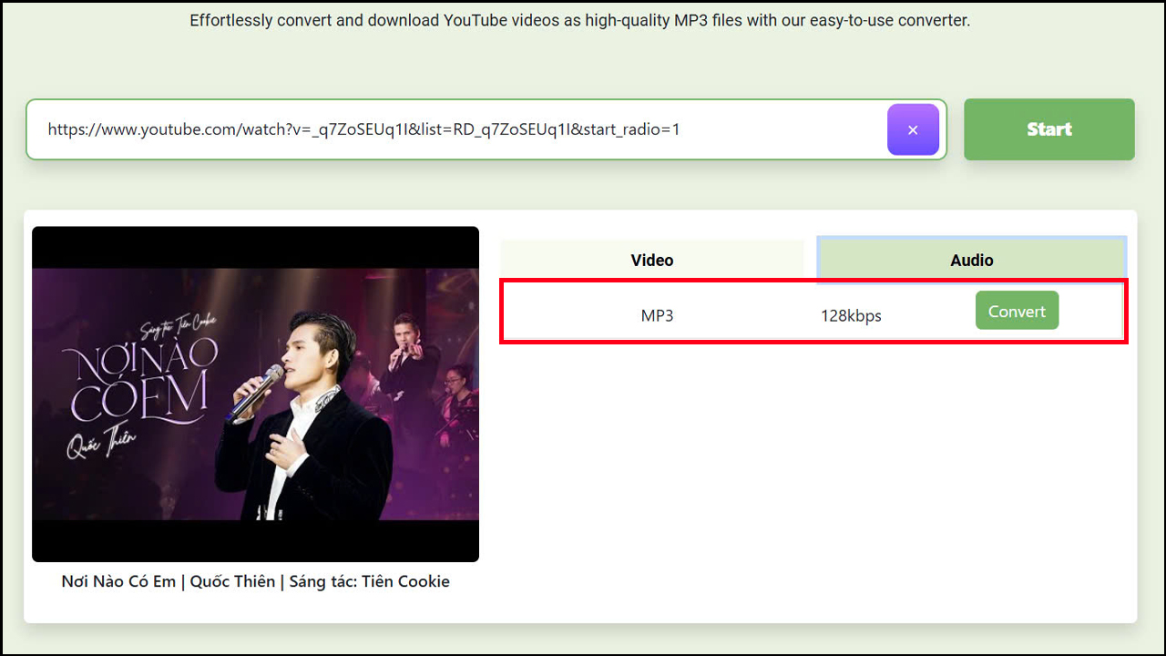 Cách tải nhạc YouTube MP3 về máy tính Cách tải nhạc YouTube MP3 về máy tính