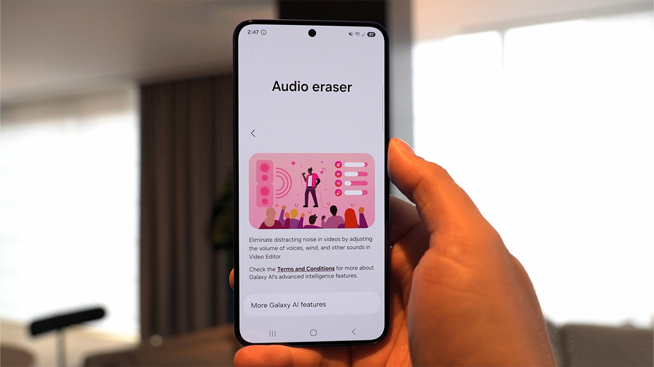 Tính năng Audio Eraser sẽ sớm được đem lên dòng Galaxy S24. 