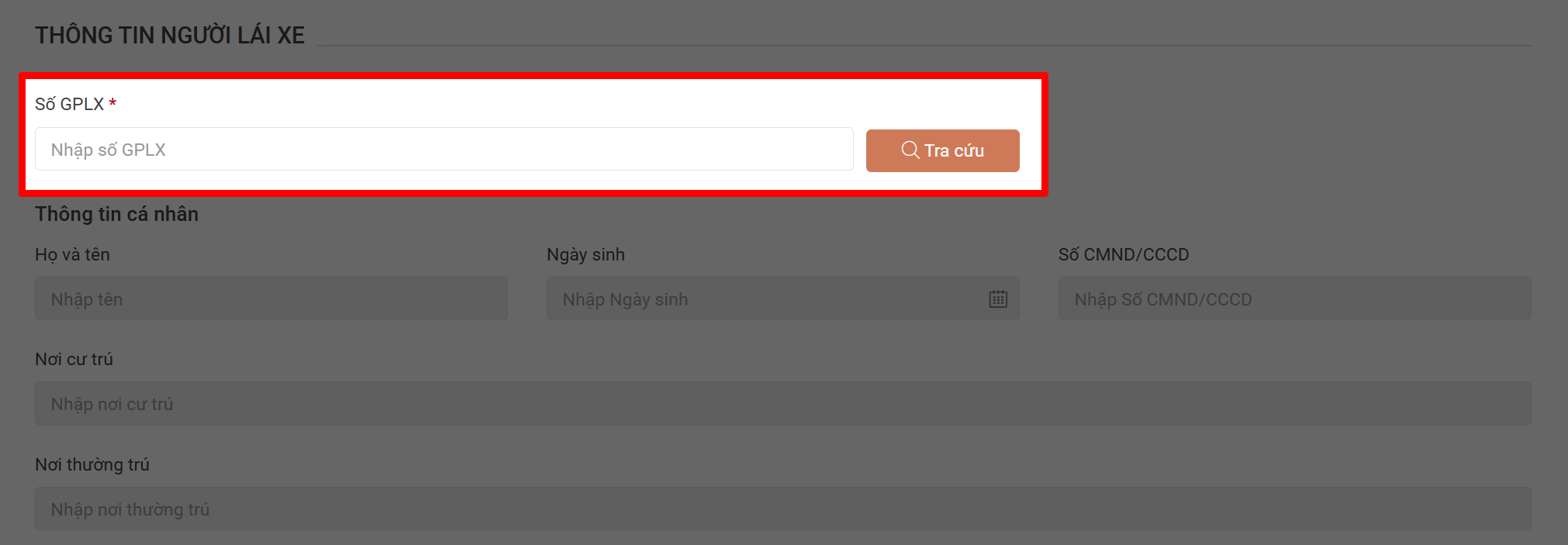 Cách đăng ký đổi giấy phép lái xe online
