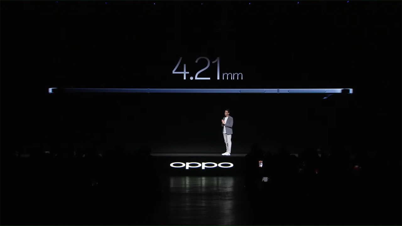 OPPO Find N5 khi mở ra có độ dày chỉ 4.21 mm. 