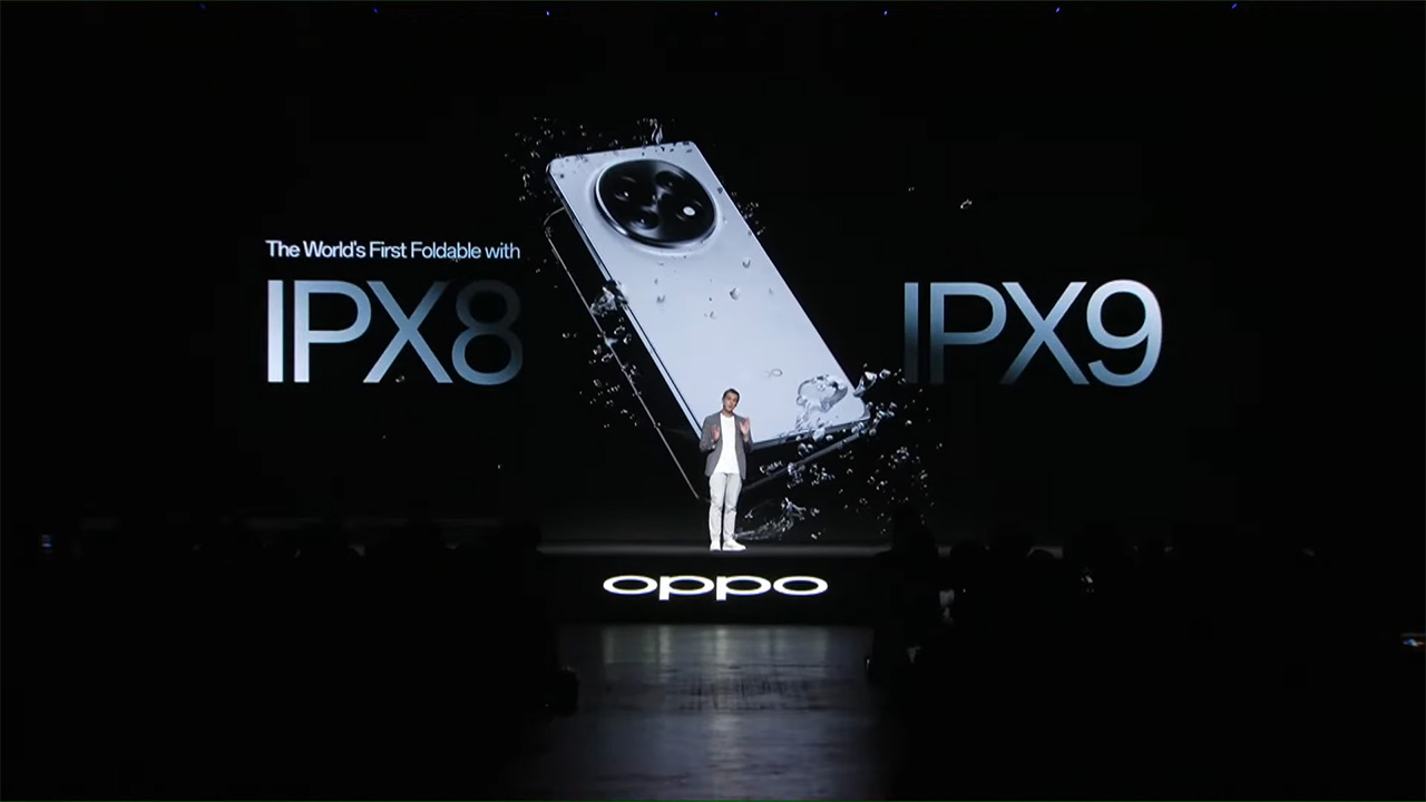 OPPO Find N5 còn là mẫu smartphone gập đầu tiên đạt chuẩn khả năng kháng nước IPX8 và IPX9. 