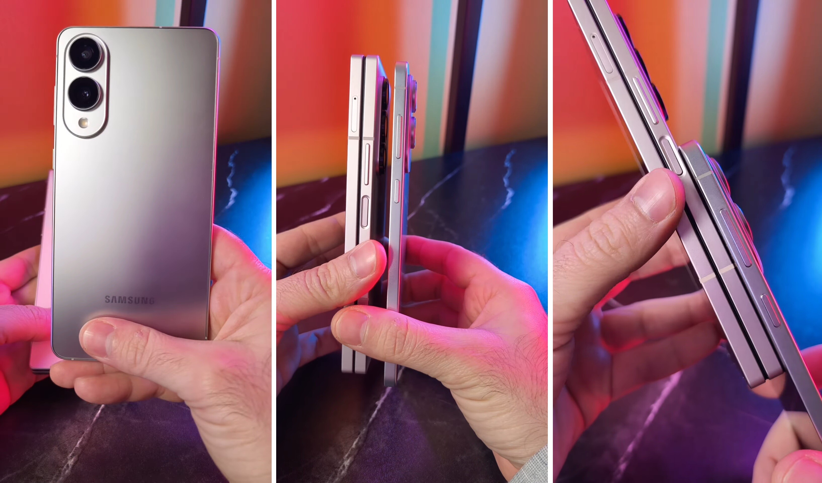 Hình ảnh từ video cho thấy Galaxy S25 Edge có thiết khá mỏng.  