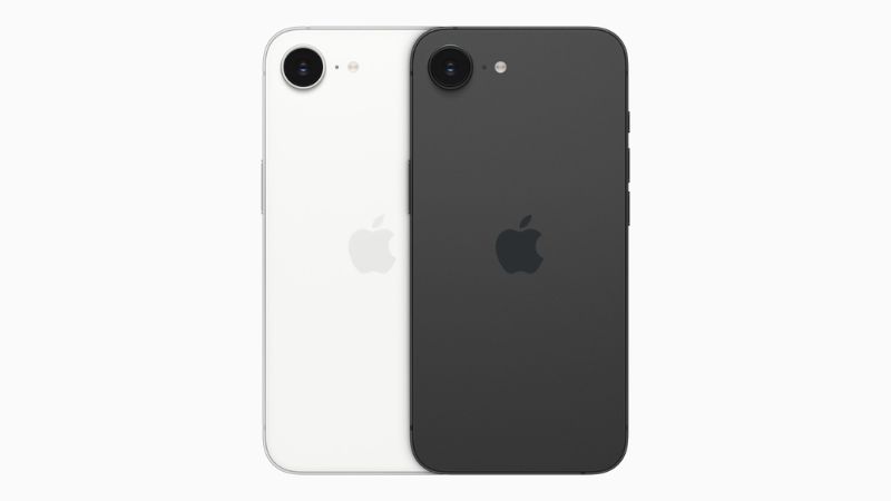 iPhone 16e có 2 màu: Đen nhám và Trắng nhám