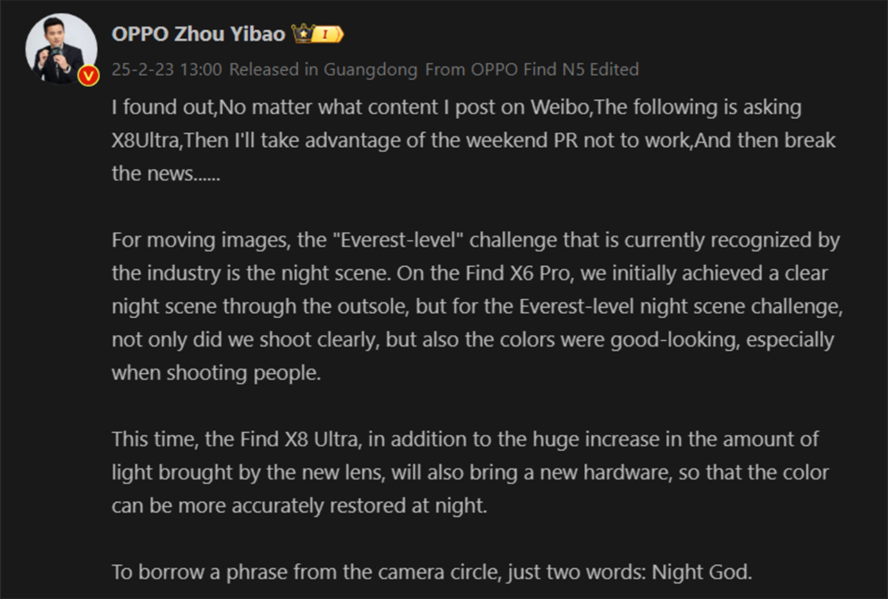 CEO Zhou Yibao đã đăng tải bài viết này trên mạng xã hội Weibo. CEO Zhou Yibao đã đăng tải bài viết này trên mạng xã hội Weibo.