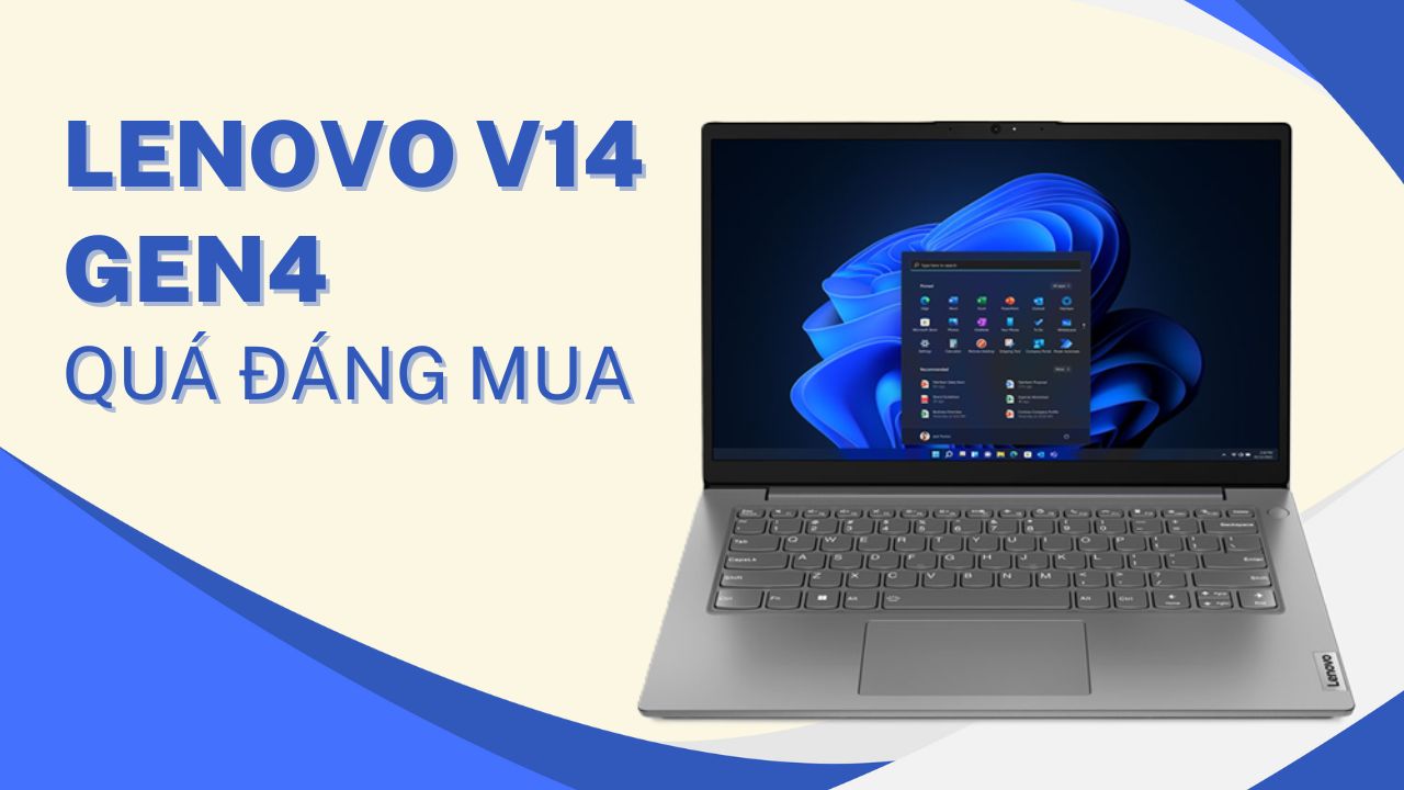 Lenovo V14 quá thực dụng, phù hợp cho người dùng không quan tâm thiết kế