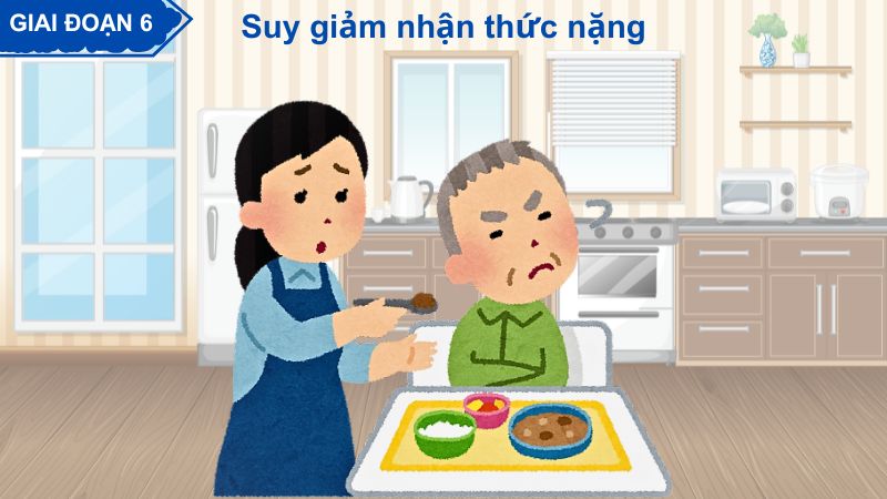 Giai đoạn 6, người bệnh dễ cáu kỉnh và bực bội với người chăm sóc