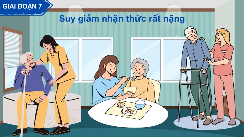 Giai đoạn cuối, người bệnh cần được hỗ trợ hoàn toàn trong sinh hoạt 