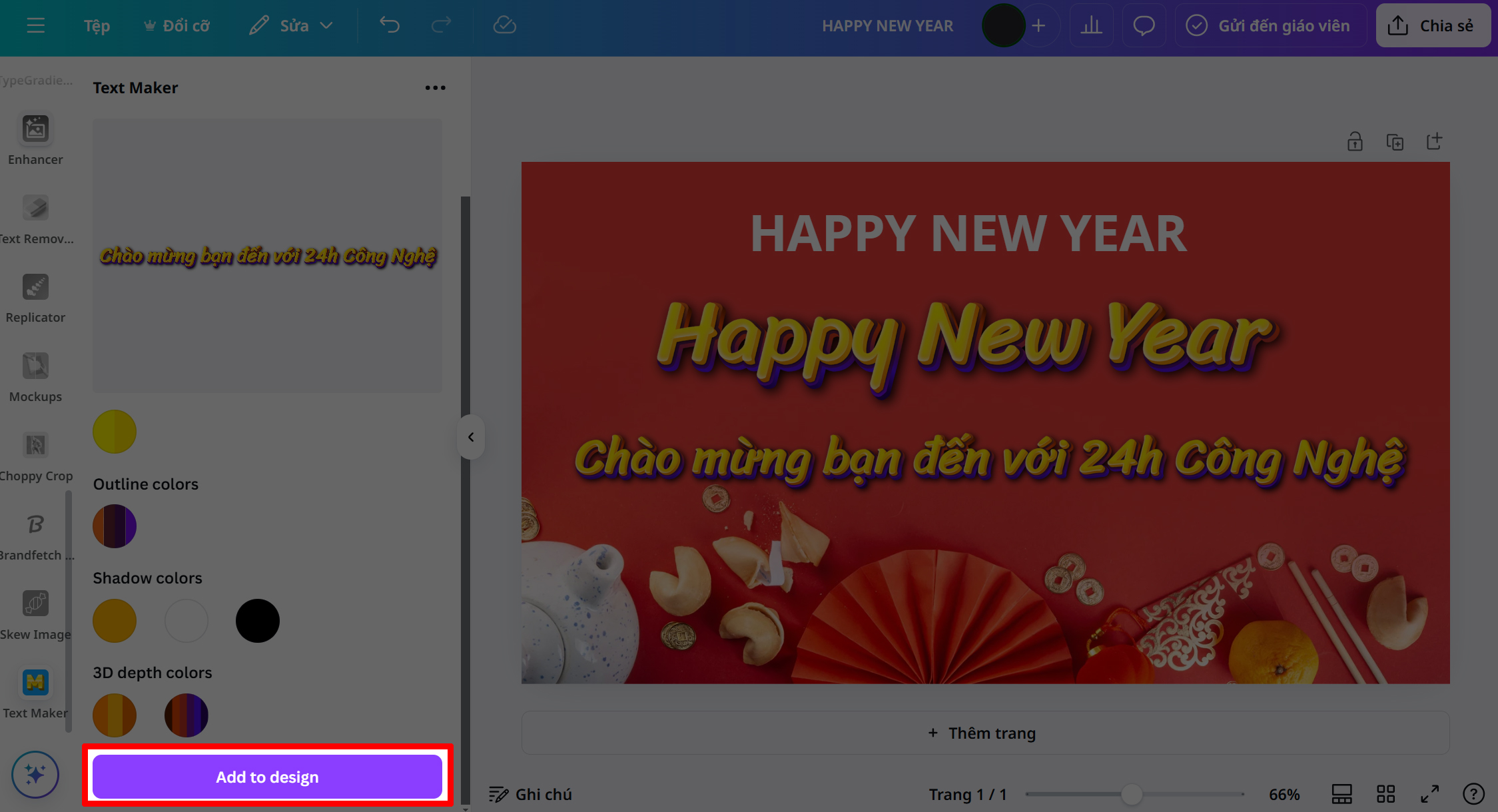 Cách tạo chữ 3D trong Canva Cách tạo chữ 3D trong Canva