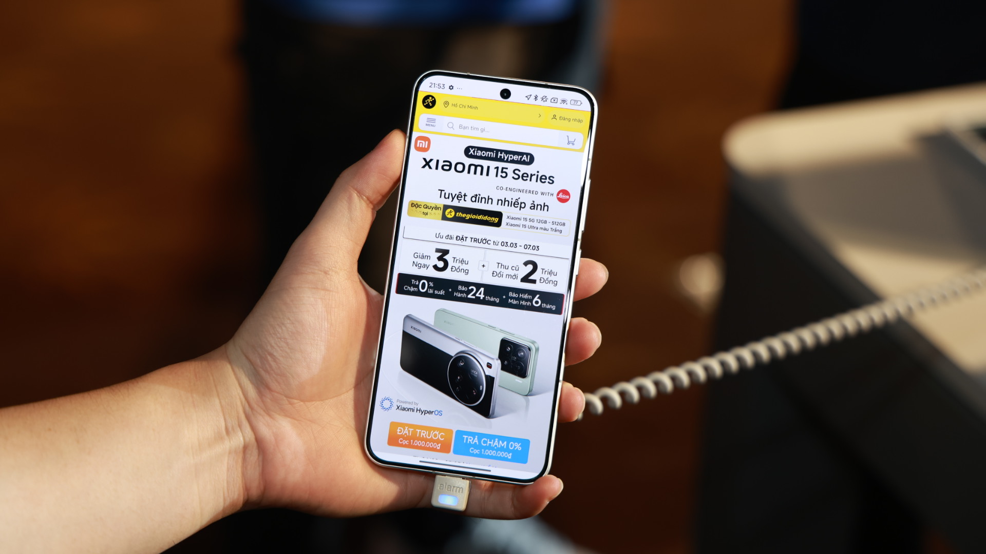 Xiaomi 15 sở hữu màn hình AMOLED với chất lượng tốt nhất hiện nay. 