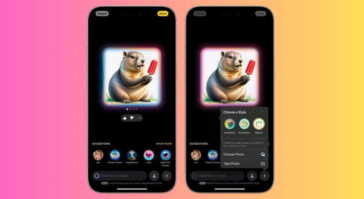 Image Playground được nâng cấp đáng kể trên iOS 18.4 beta 1 với sự xuất hiện của phong cách 