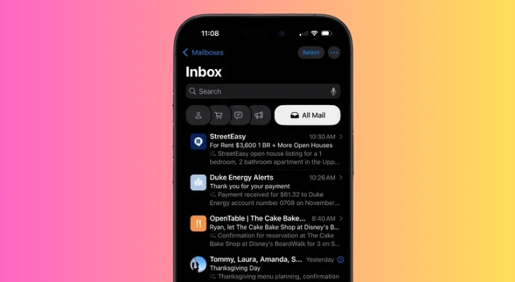 PadOS 18.4 beta 1 mang đến tính năng phân loại email cho ứng dụng Mail