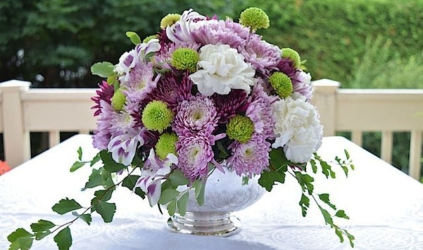 Mẫu cắm hoa đẹp theo hình vòm 4