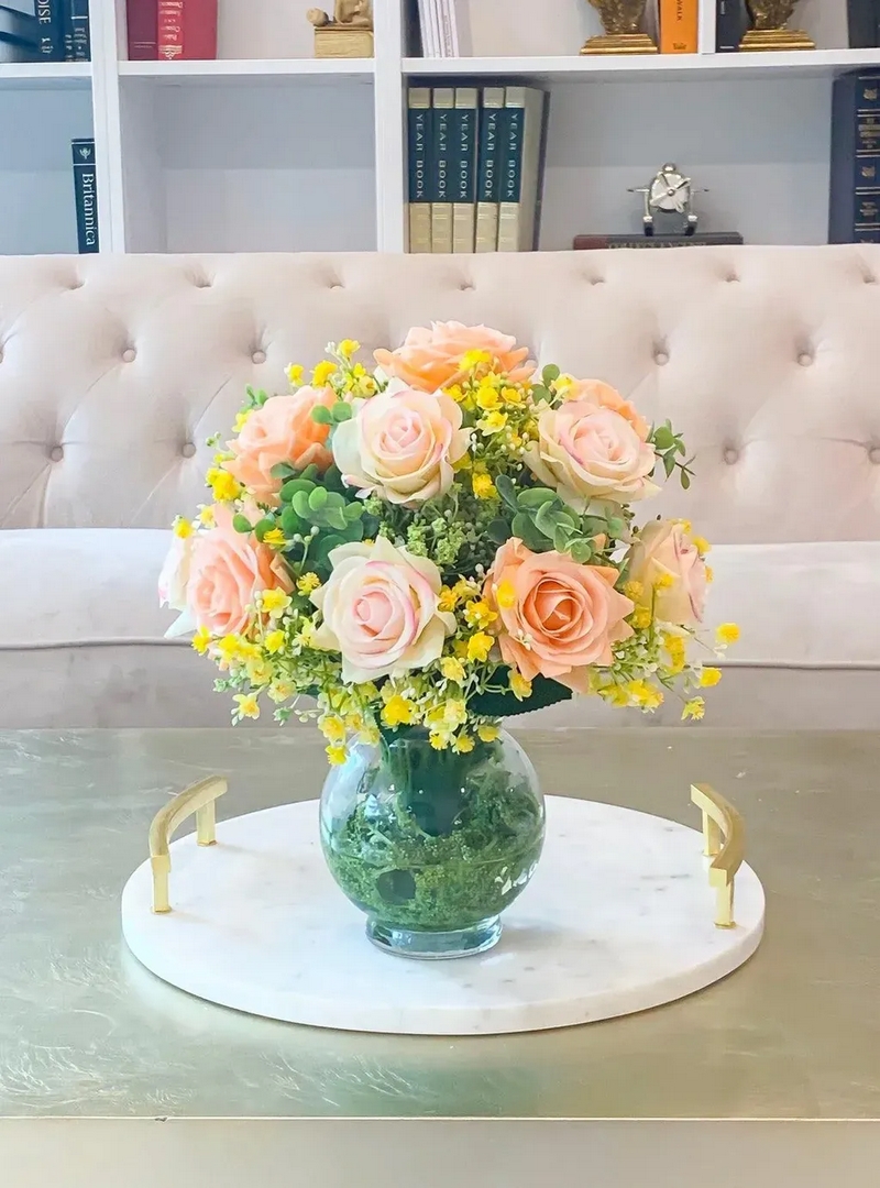 Mẫu cắm hoa kết hợp nhiều loại hoa đẹp số 6