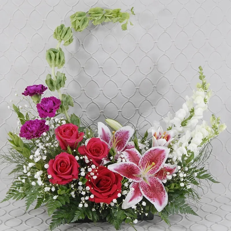 Mẫu cắm hoa kết hợp nhiều loại hoa đẹp số 8