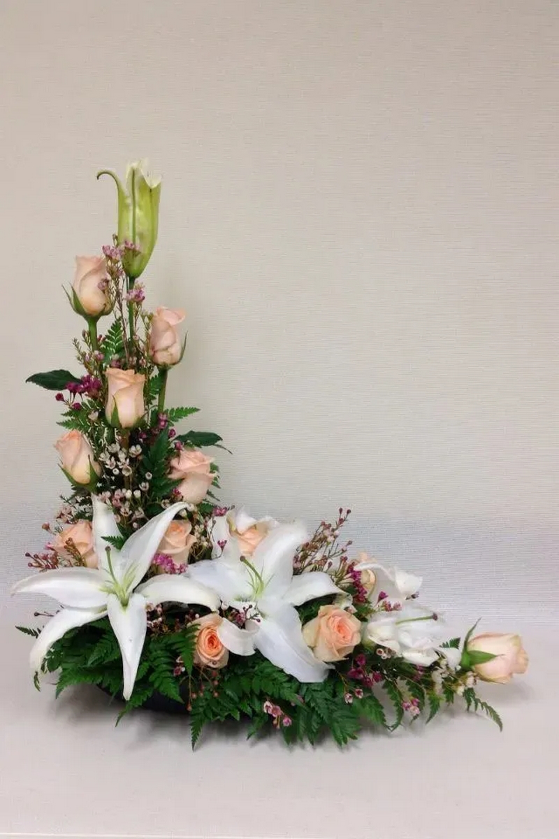 Mẫu cắm hoa kết hợp nhiều loại hoa đẹp số 12