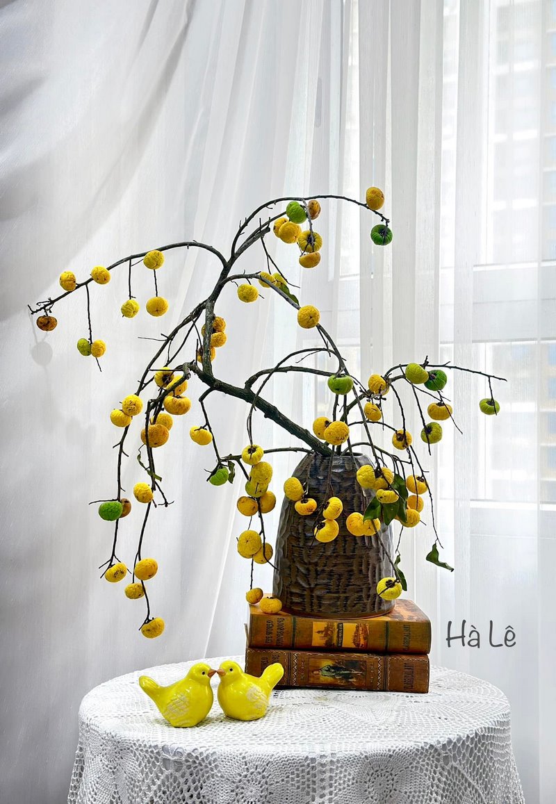 Mẫu cắm hoa đẹp, đơn giản với bình cổ thấp số 6