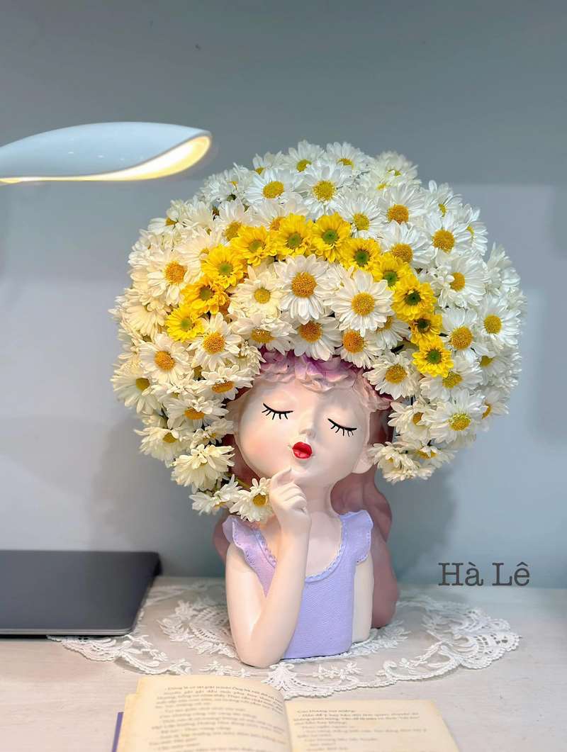 Mẫu cắm hoa trong nhà đẹp, đơn giản số 4