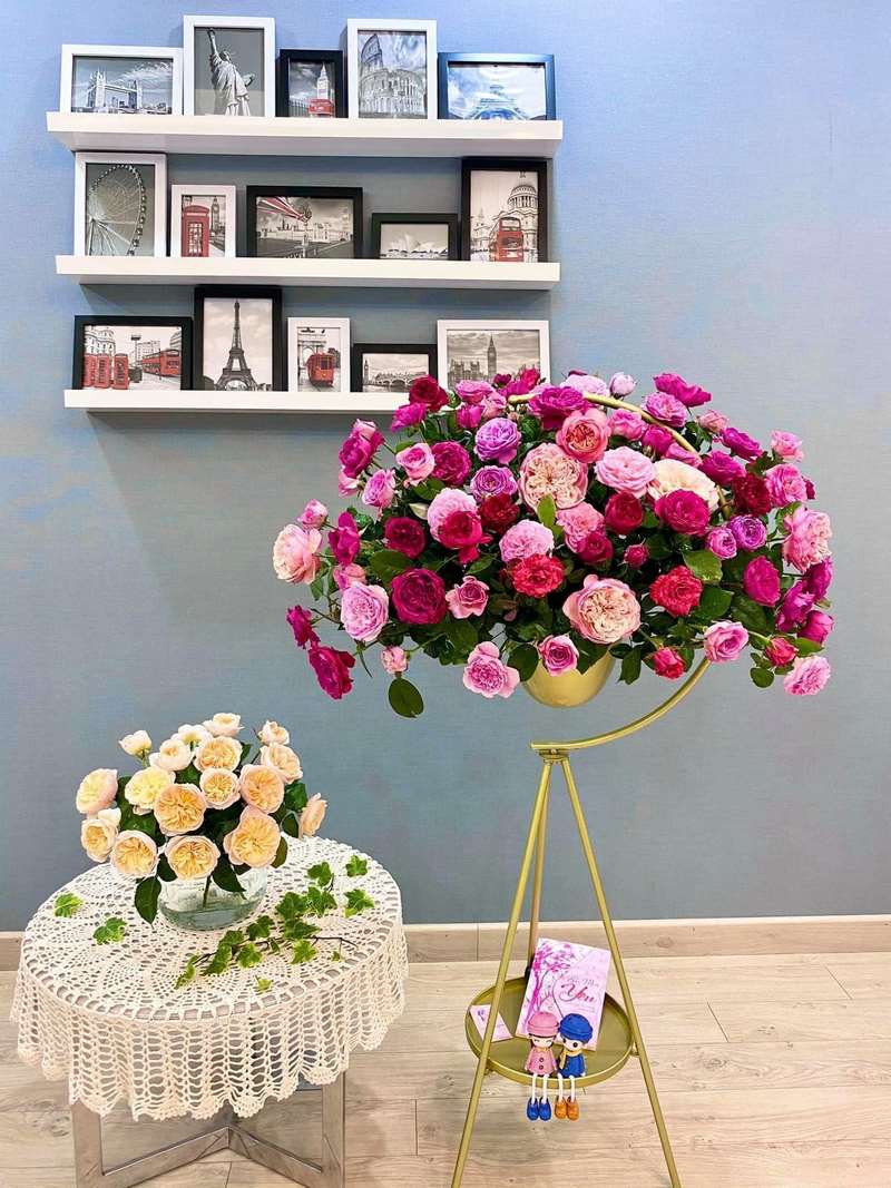 Mẫu cắm hoa đẹp theo hình vòm 5