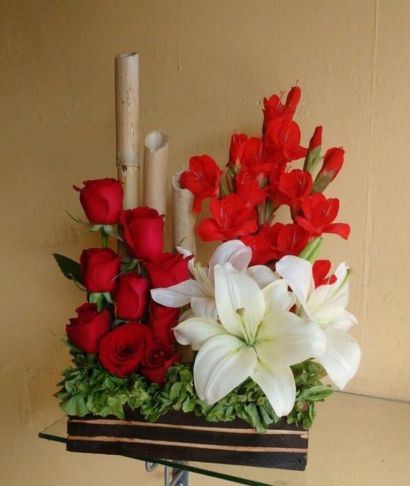 Mẫu cắm hoa đẹp dự thi số 11