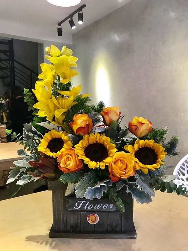 Mẫu cắm hoa đẹp trong nhà số 42