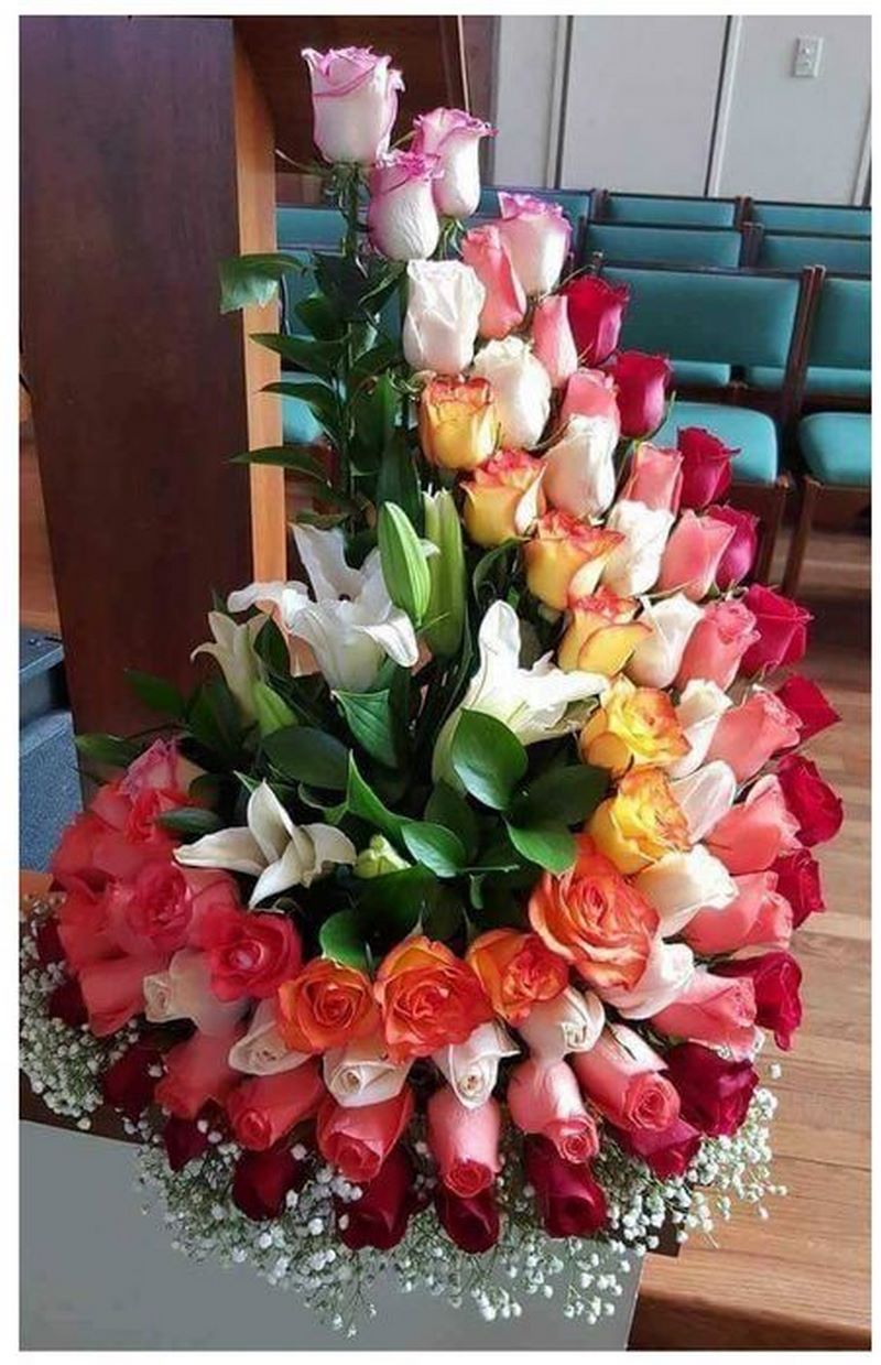 Mẫu cắm hoa đẹp dự thi số 36