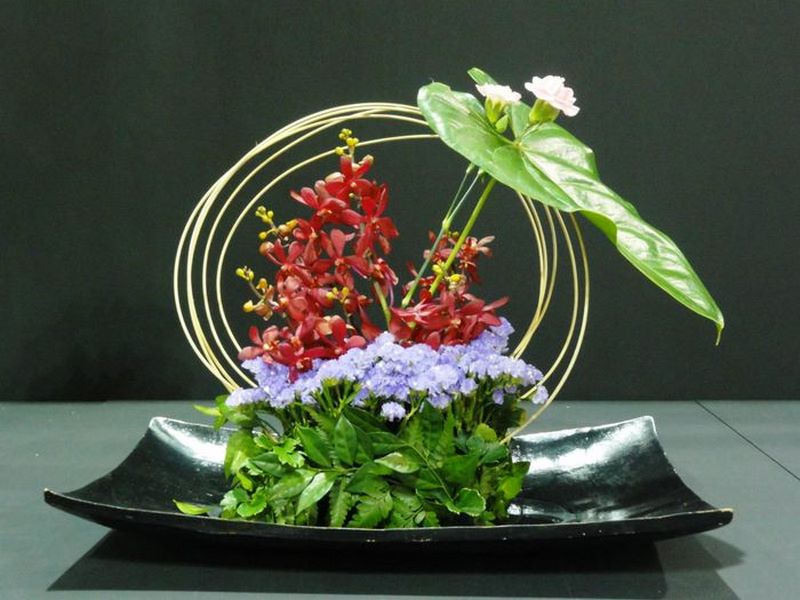 Mẫu cắm hoa đẹp dự thi số 41